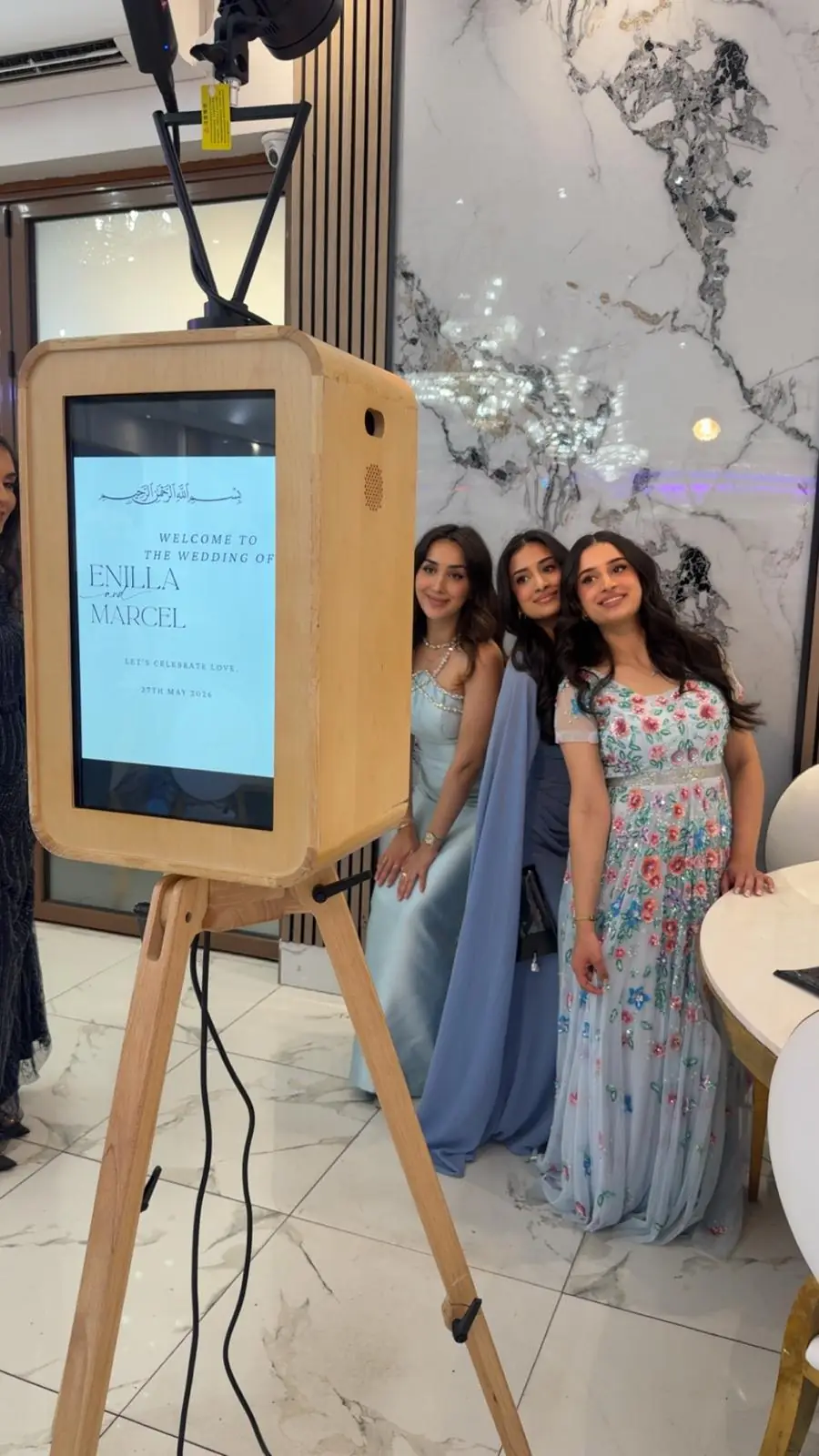 Vintage MoonBooth with guests at an event
